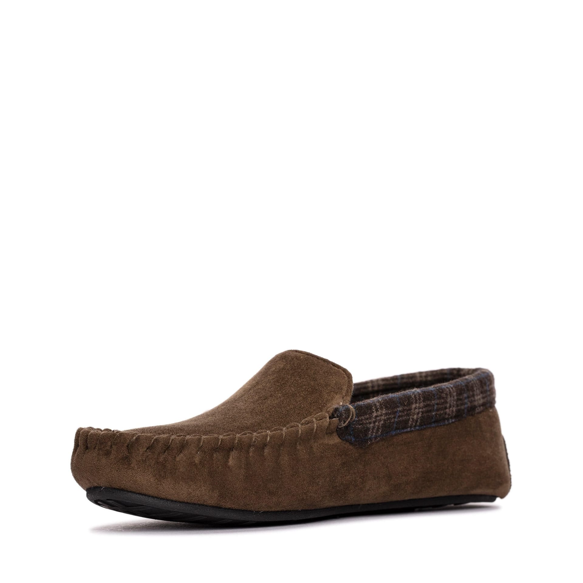 Clarks Clarks Men's Fireside Mocc Dark Brown Slippers - 4