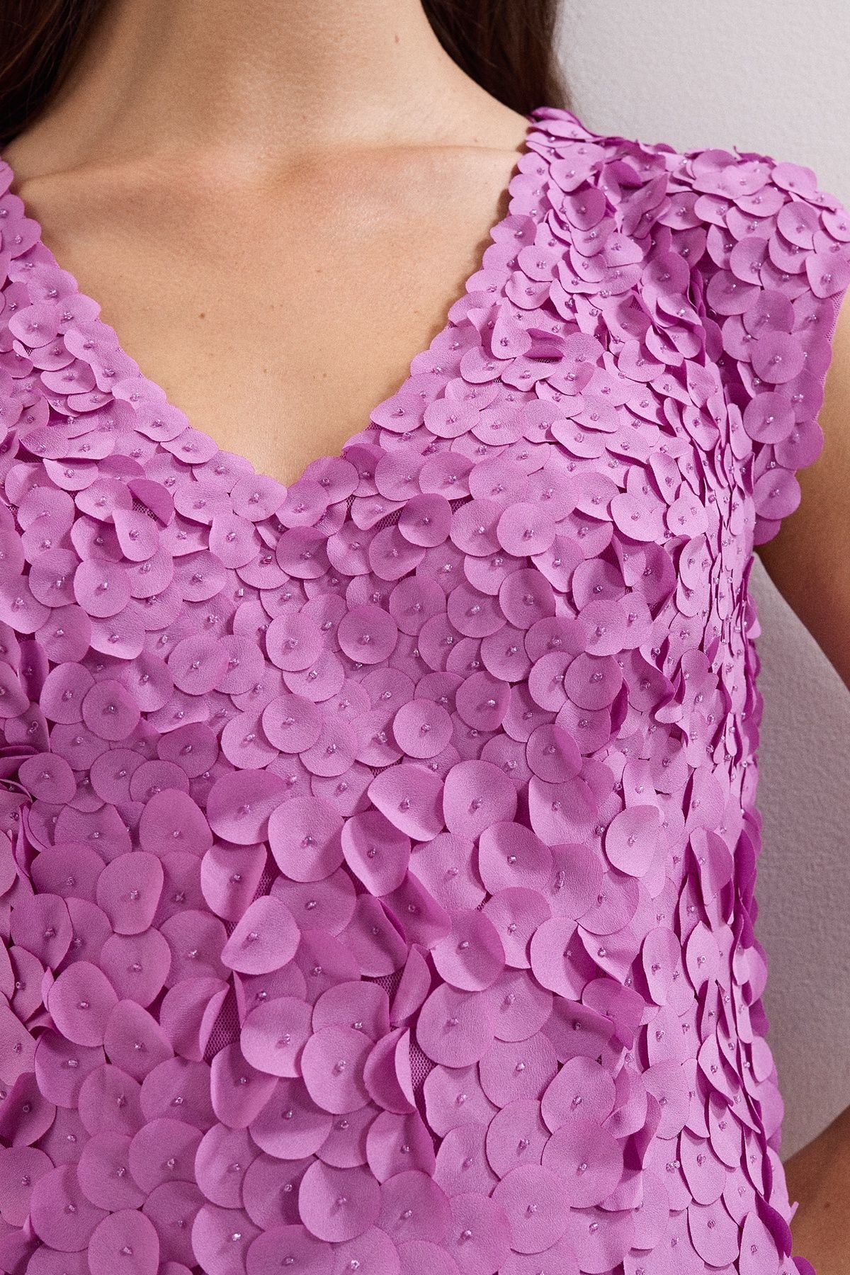 Phase Eight Phase Eight Women's Charlene V-Neck Maxi Dress in Magenta - 4