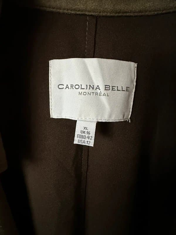 Carolina Belle Suede style belted jacket