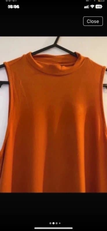 Topshop topshop rust orange jersey dress sz 8 good condition