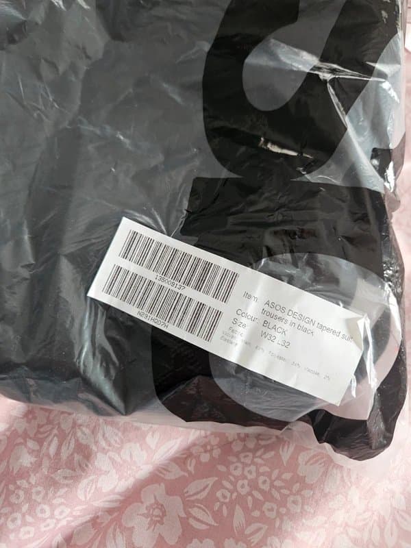 ASOS Design Mens suit trousers