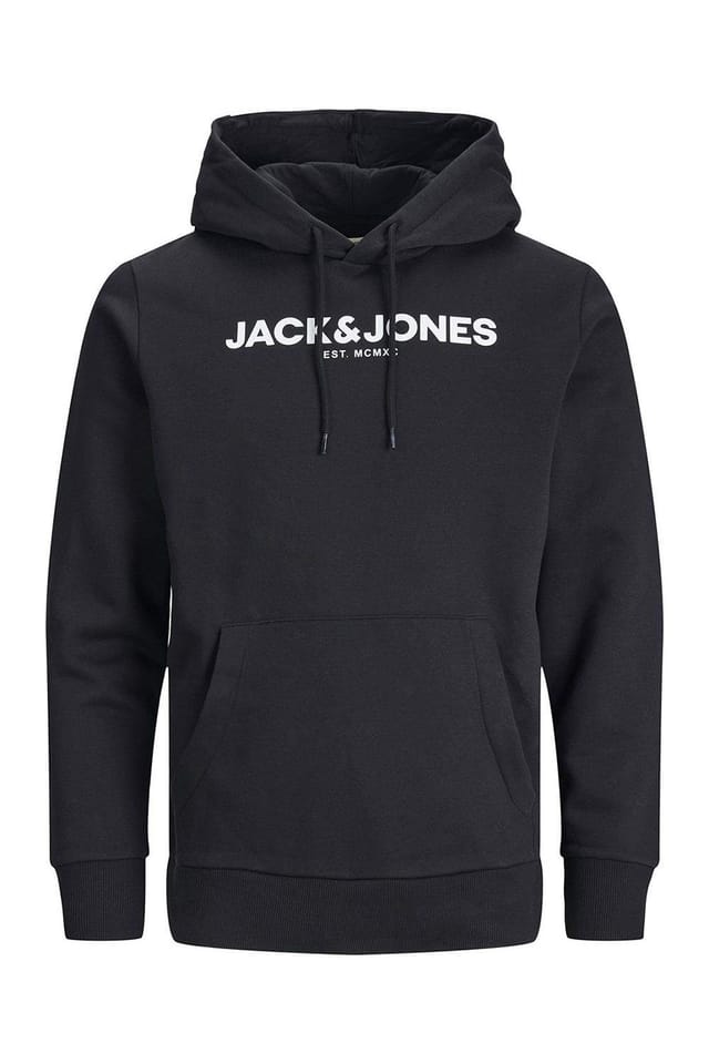 jack & jones Jack & Jones Men's Hoodie & Joggers Set Black Sweat Tracksuit Loungewear - 3