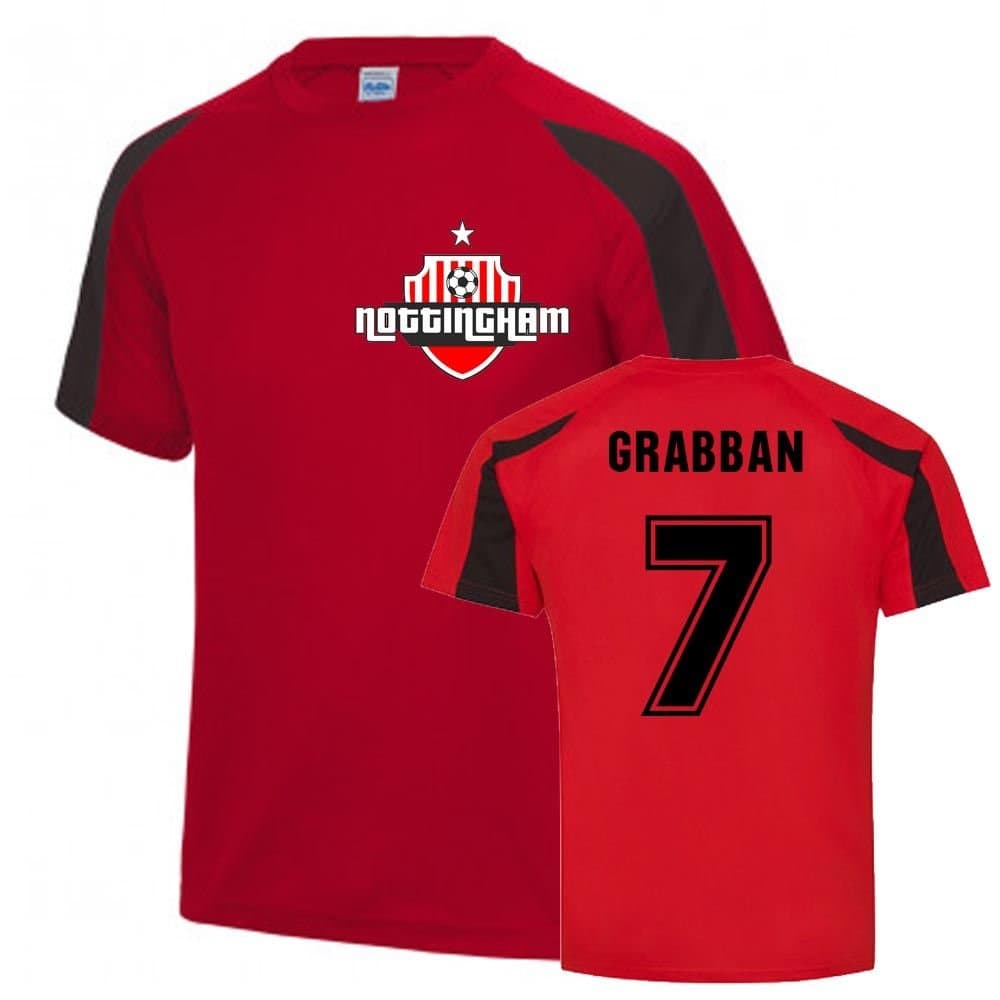 Nottingham Forest Nottingham Forest Men's Lewis Grabban Sports Training Jersey in Red
