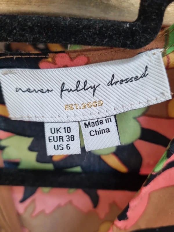 Never Fully Dressed Never fully dressed multi colour midi dress