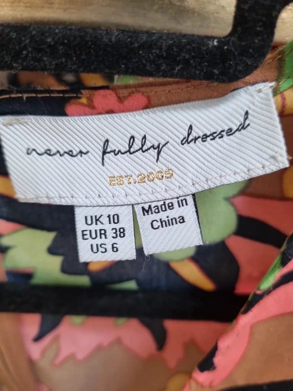 Never Fully Dressed Multi Colour Midi Dress