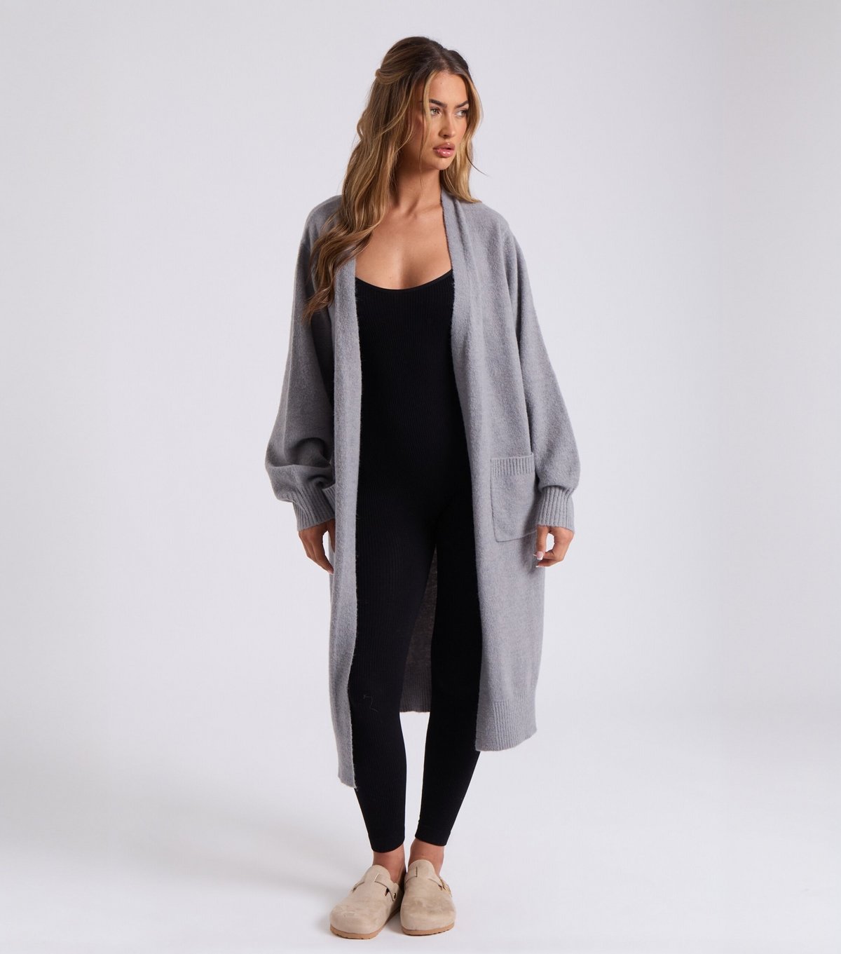 Urban Bliss Women's Grey Longline Cardigan Urban Bliss New Look - 2