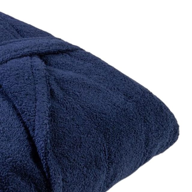 ARTG ARTG Women's Shawl Collar Robe in Navy - 2