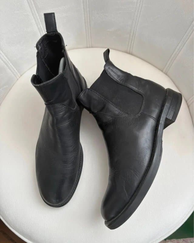 Vagabond Vagabond Black Leather Chelsea Ankle Boots EU 38 | Minimalist Indie Sleaze Scandi Chic Office Core