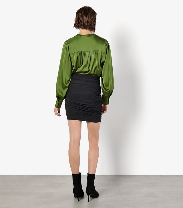 Apricot Women's Black Ruched Side Mini Skirt Apricot New Look - 3