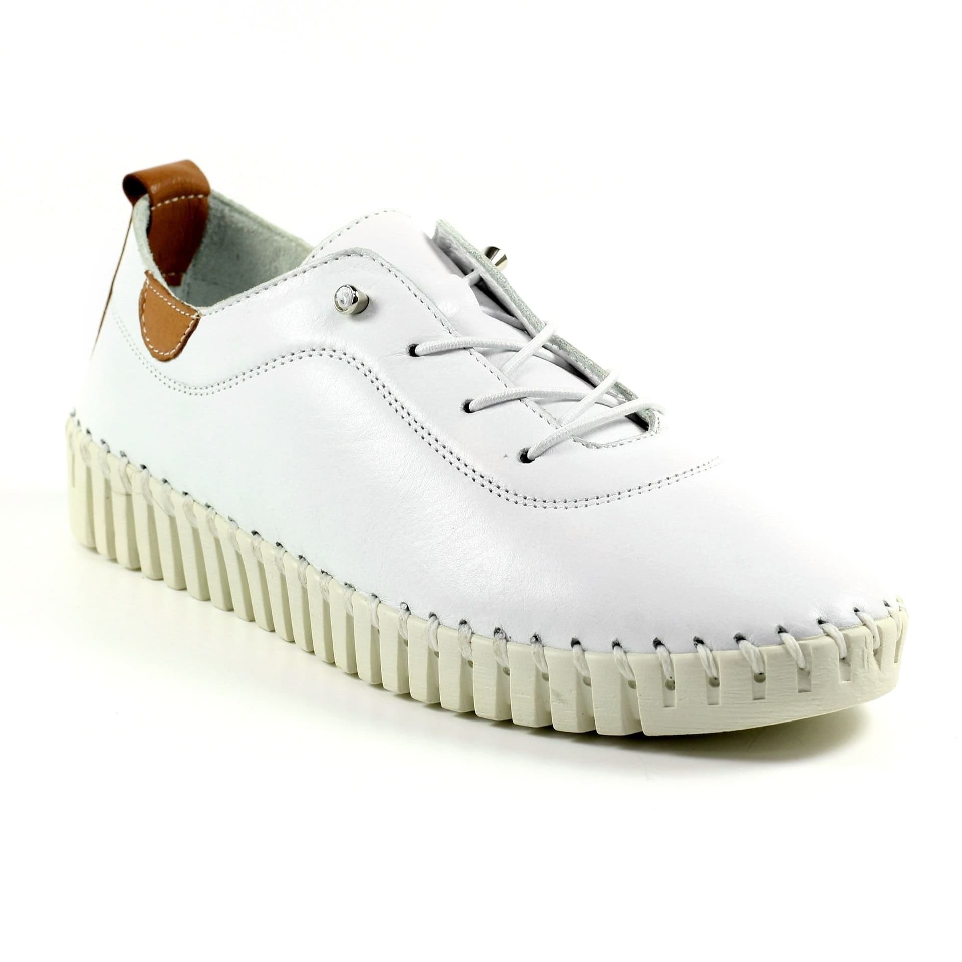 Lunar Lunar Women's Flamborough Leather Shoes in White