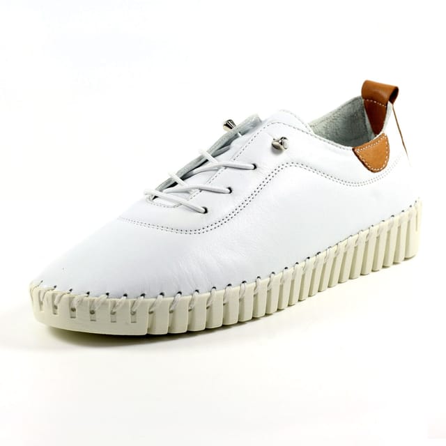 Lunar Lunar Women's Flamborough Leather Shoes in White - 3