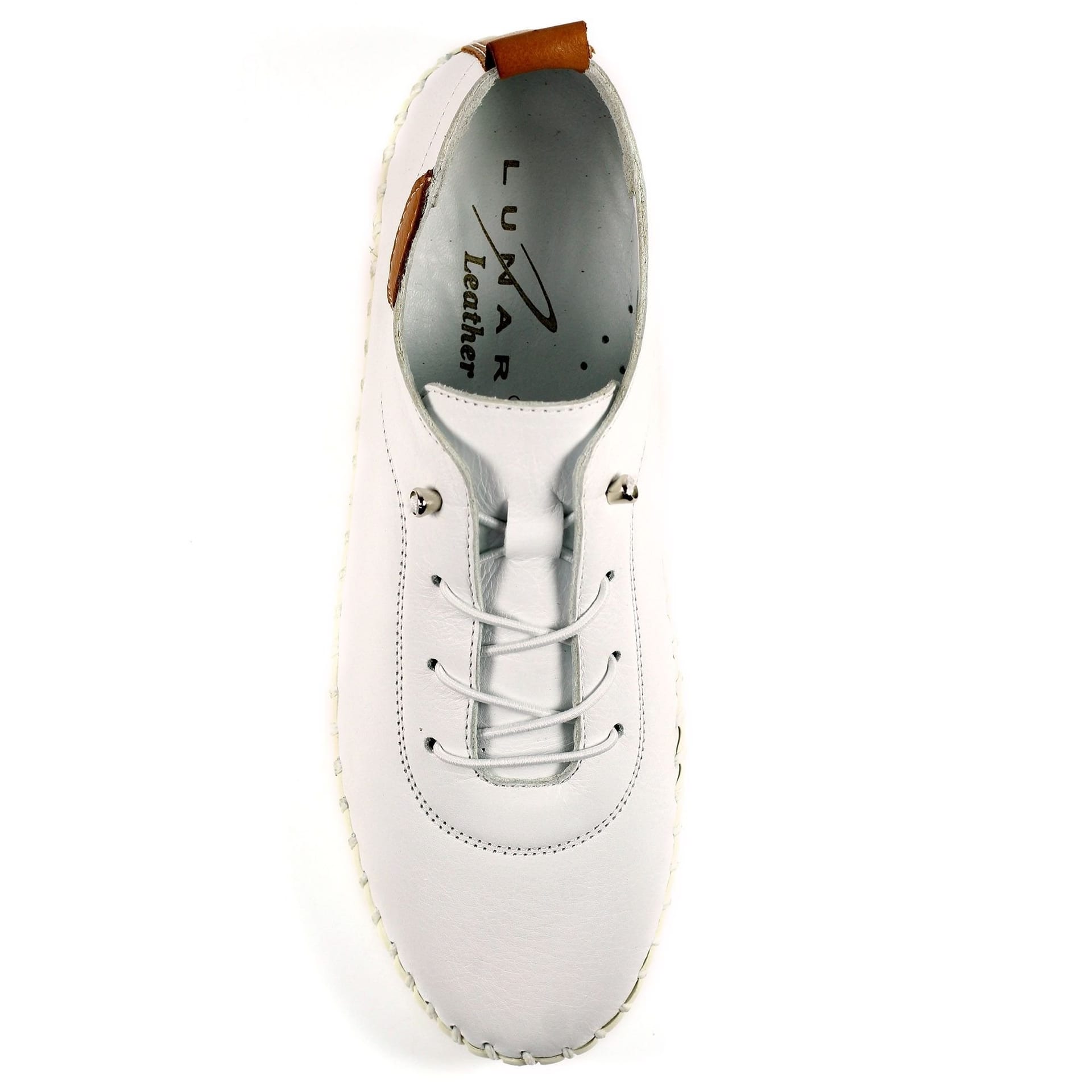 Lunar Lunar Women's Flamborough Leather Shoes in White - 4