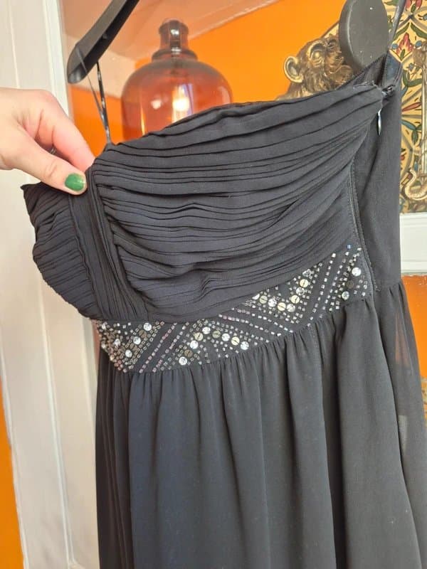 New Look Elegant black sequin embellished dress prom dress