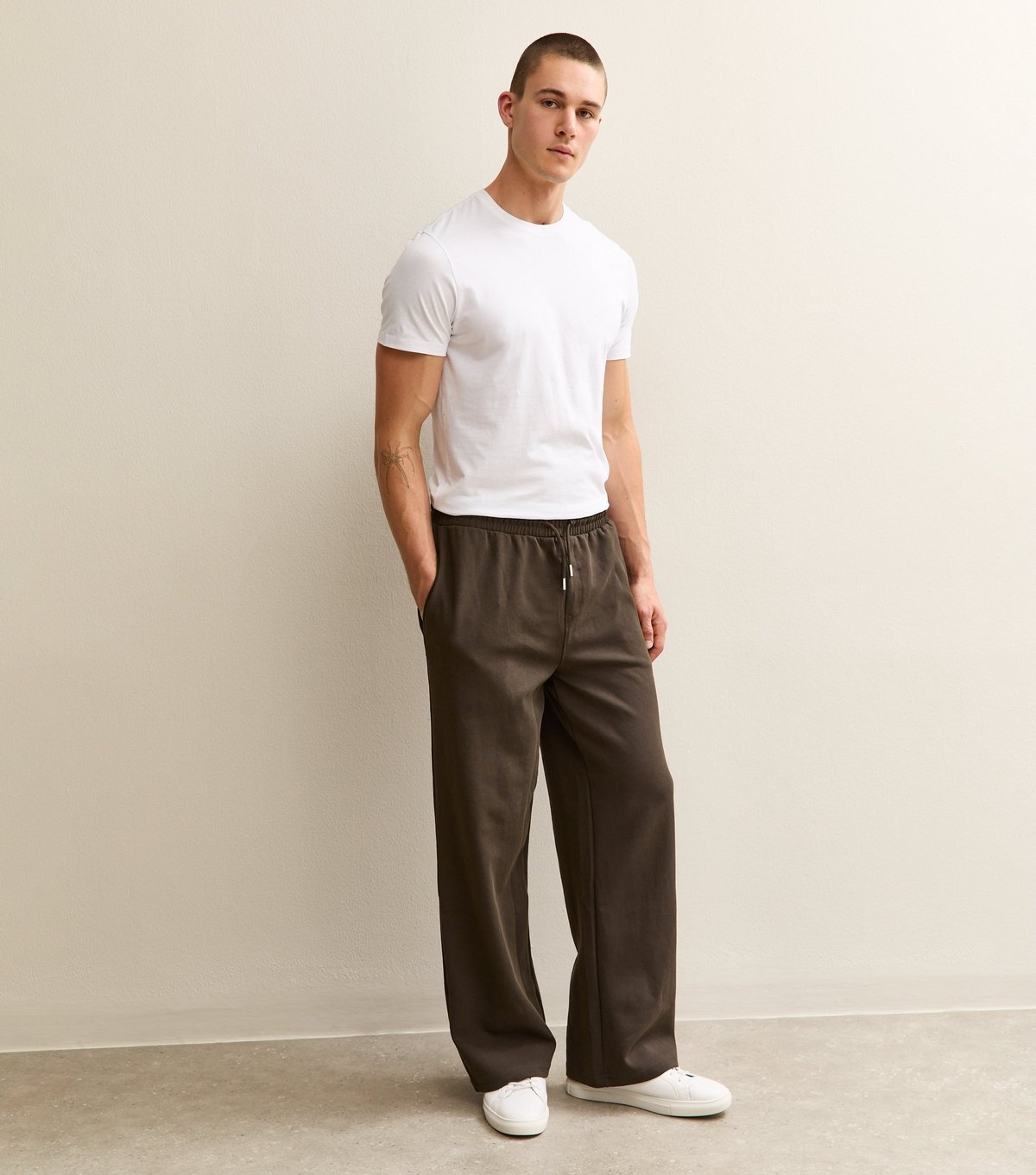 New Look Men's Brown Wide Leg Jogger New Look - 3