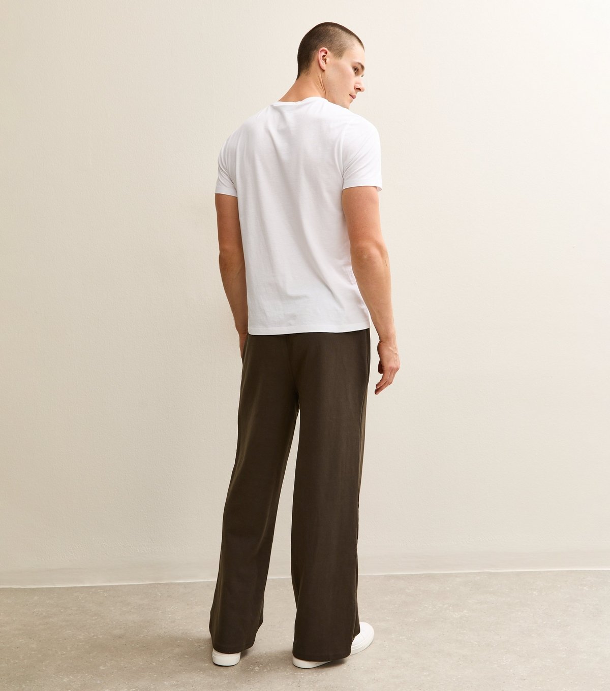 New Look Men's Brown Wide Leg Jogger New Look - 4