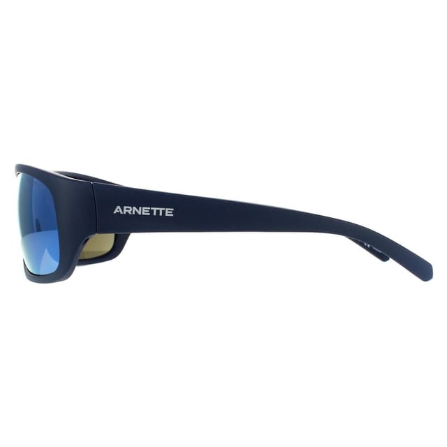 Arnette Arnette Men's Rectangle Matte Blue Dark Grey Mirror Water Blue Sunglasses - 3
