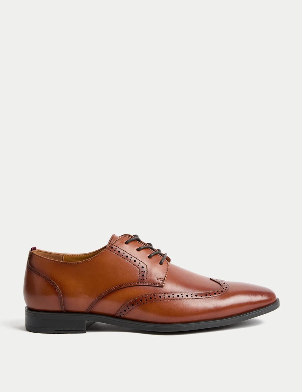 Marks & Spencer M&S Leather Brogues Tan - 1