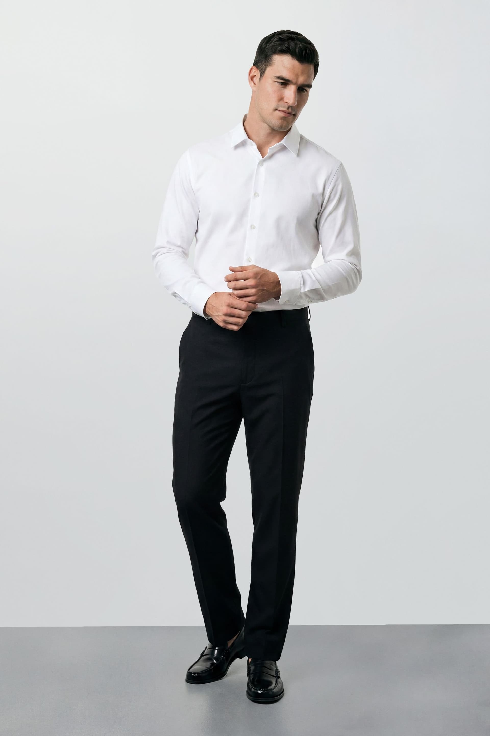 Burton Burton Men's Plus & Tall Black Essential Suit Trousers