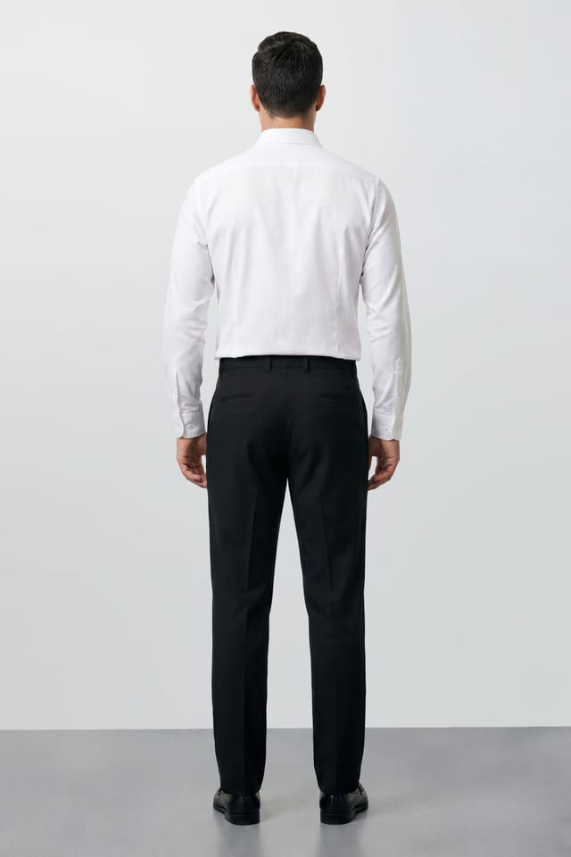 Burton Burton Men's Plus & Tall Black Essential Suit Trousers - 3