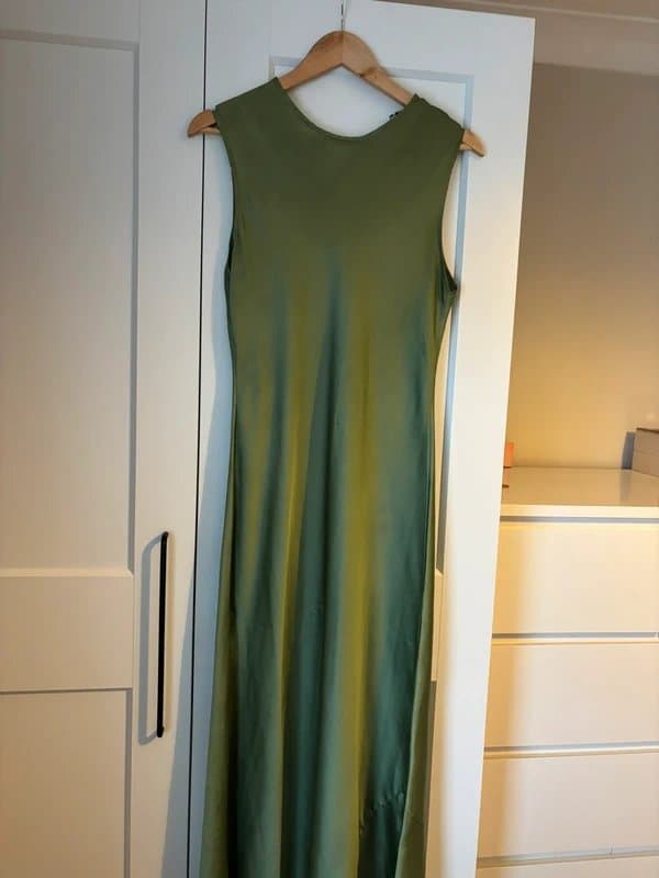 ASOS ASOS Green satin midi dress