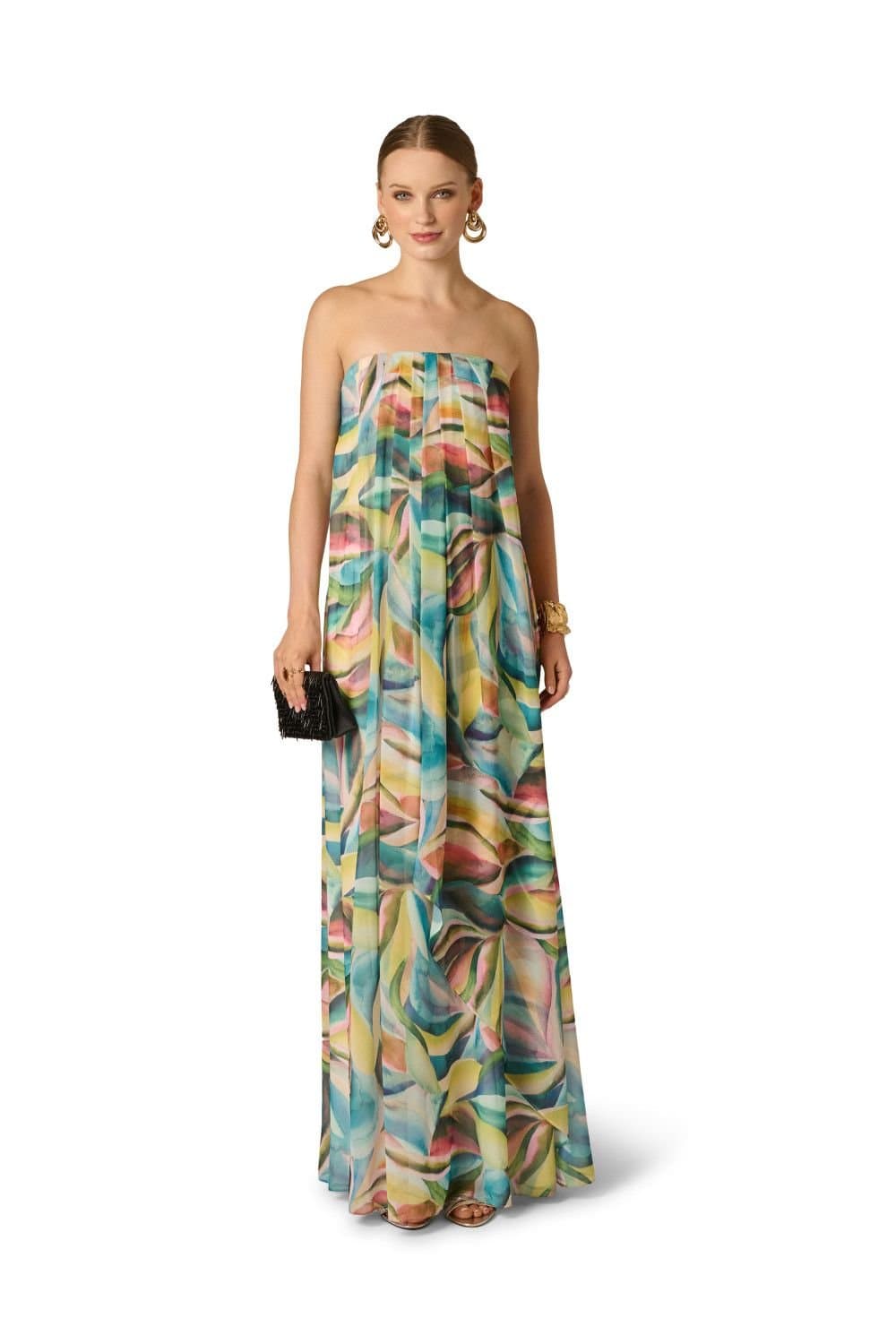 Adrianna by Adrianna Papell Adrianna by Adrianna Papell Women's Printed Chiffon Long Dress