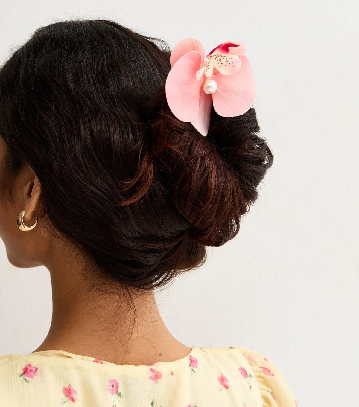 New Look Pink Hibiscus Flower Hair Pin New Look