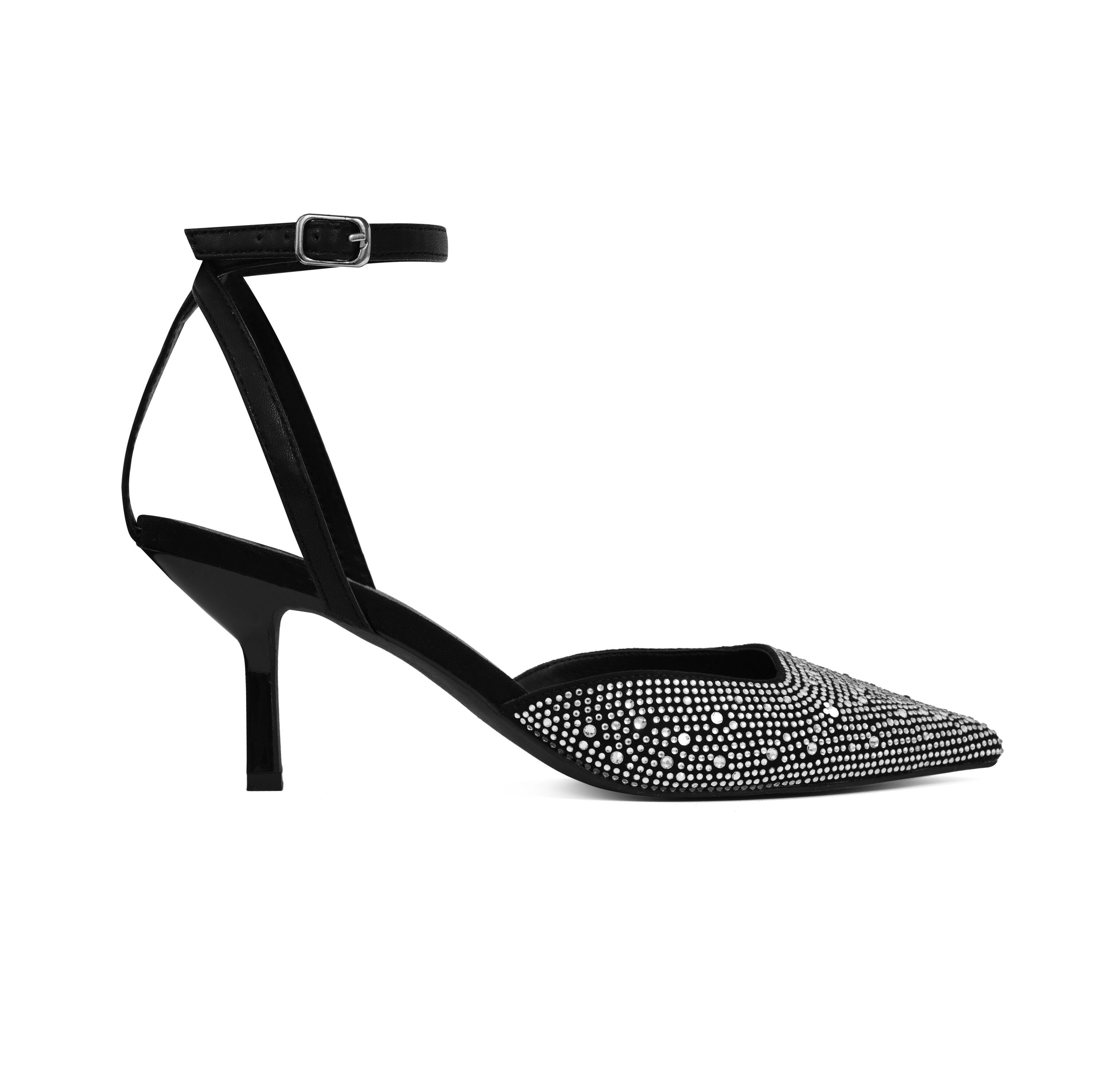 Finding Friday Finding Friday Women's Embellished Low Kitten Heel in Black - 2