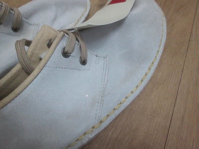 Cotton Traders Cotton Traders size 6 light blue Suede flat lace up Desert Shoes Brand new with tags