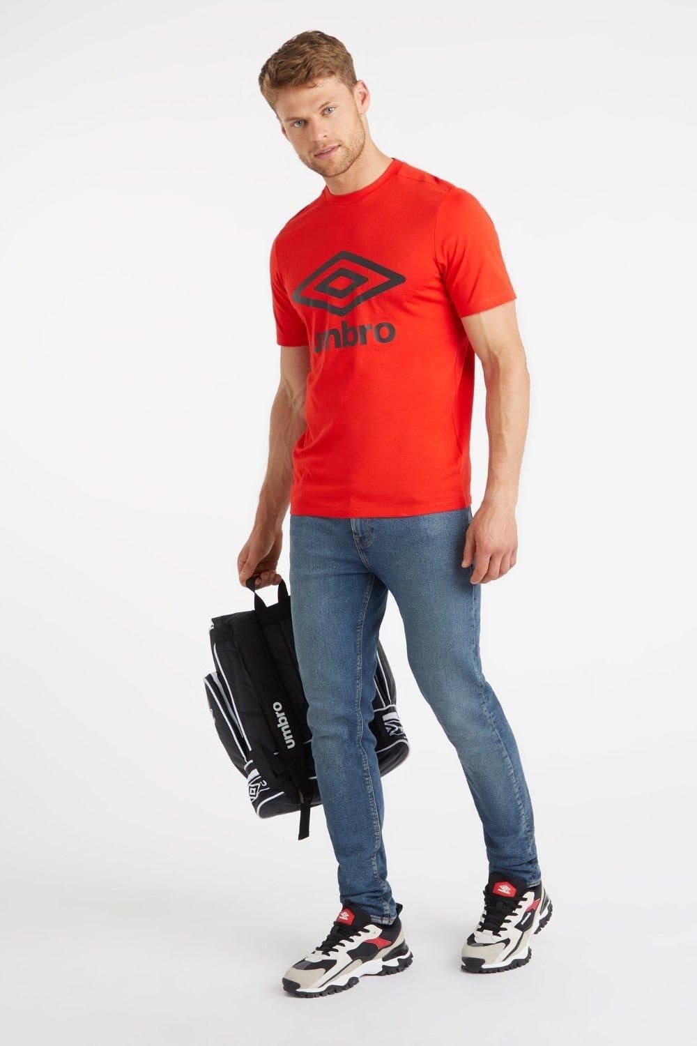 Umbro Umbro Men's Large Logo Red T-Shirt - 4