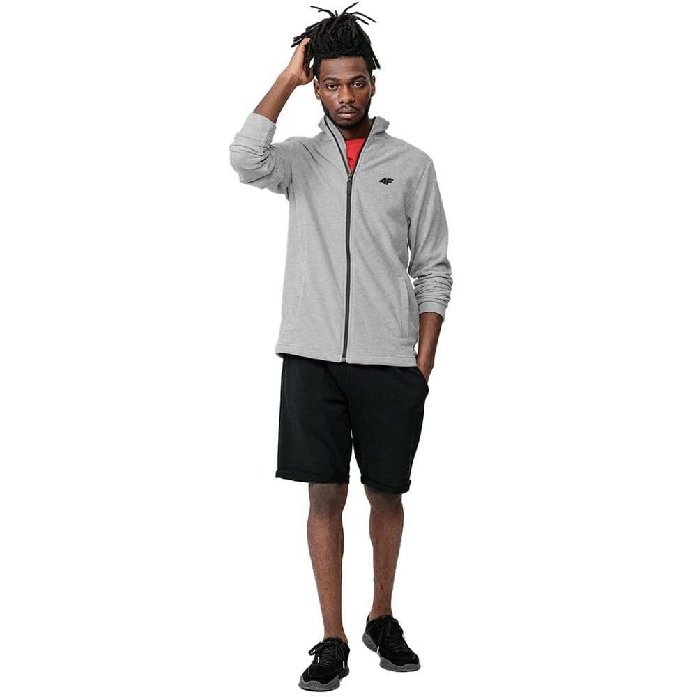 4F 4F Men's SS23TFLEM052 Jacket in Silver - 4