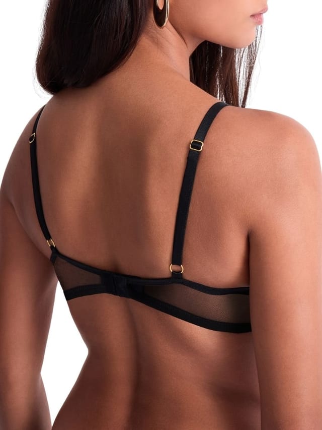 Aubade Aubade Women's Cosmic Romance Triangle Plunge Bra in Black - 2
