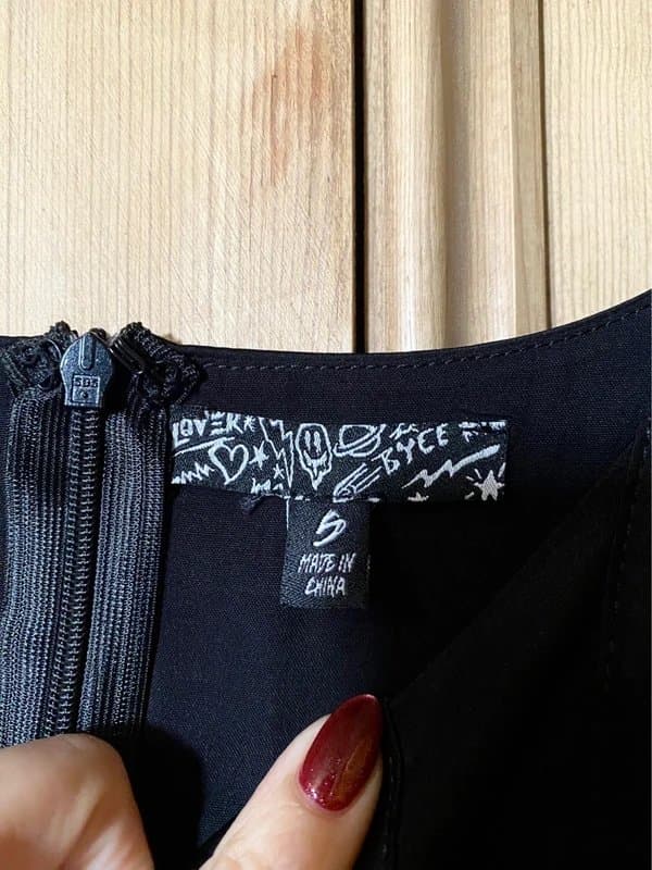 Dolls Kill Black Corset Style Dress