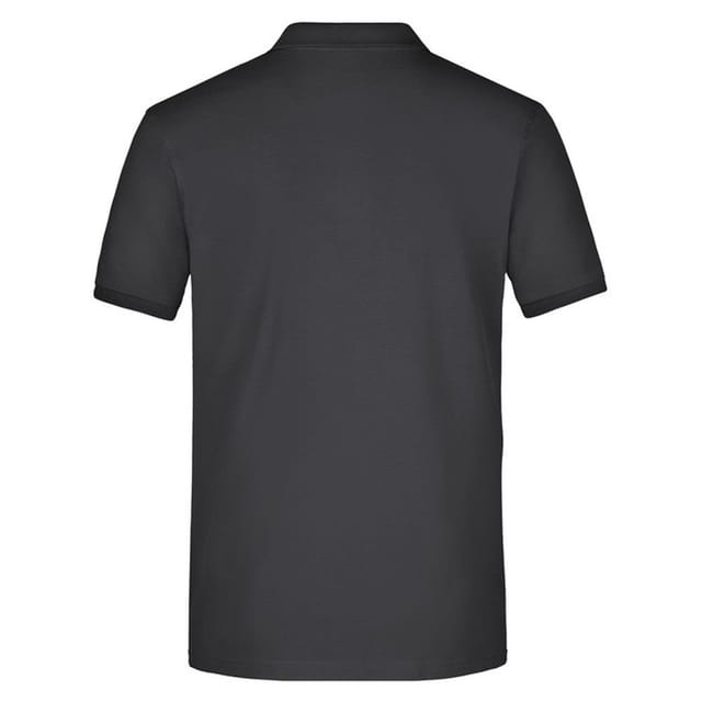 James and Nicholson James and Nicholson Men's Piqué Elasticated Polo Shirt in Black - 2