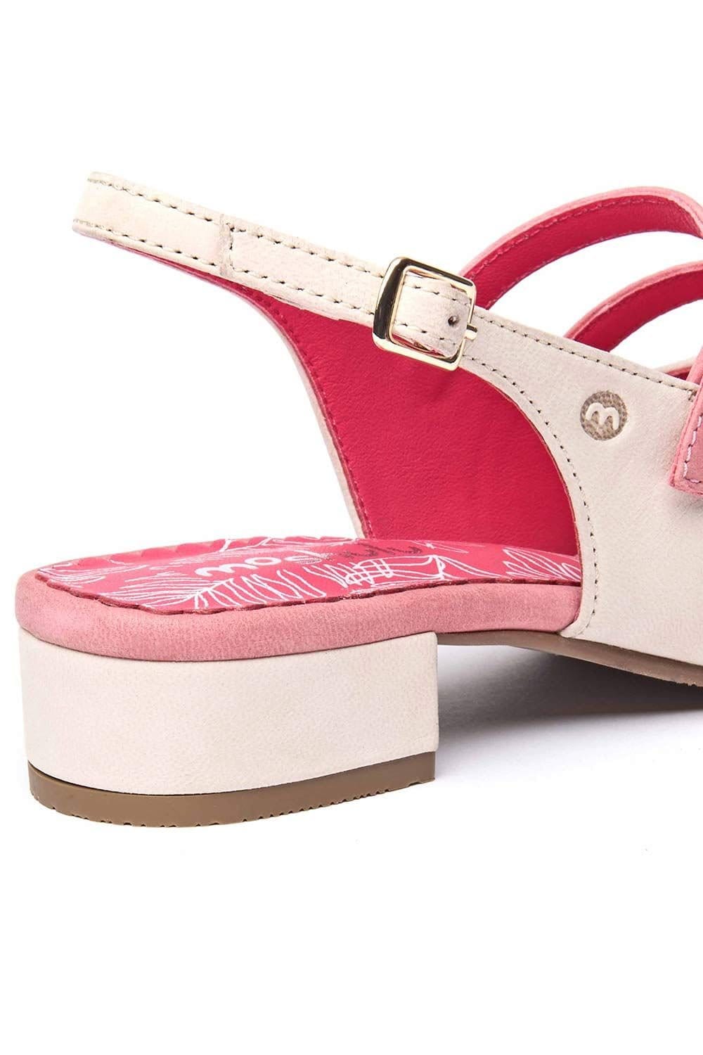 Moshulu Moshulu Women's 'Haruka' Two-toned Slingback Shoes in Light Beige - 4