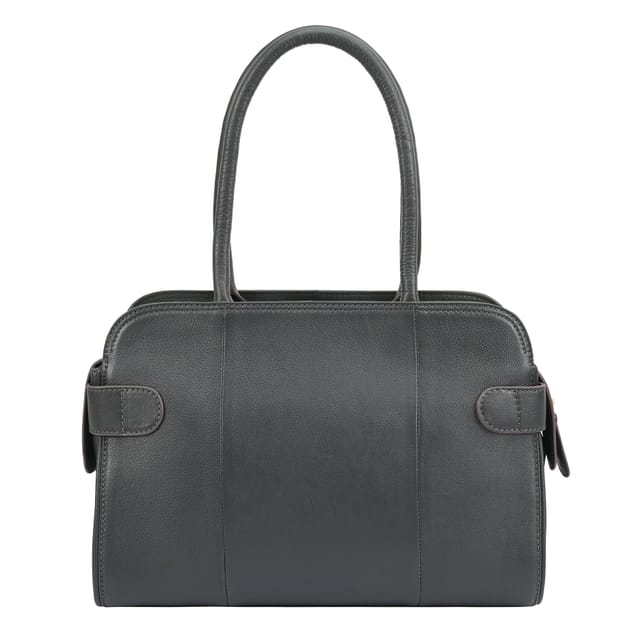 Paul Costelloe Paul Costelloe Women's Colima Leather Shoulder Bag in Dark Green - 3