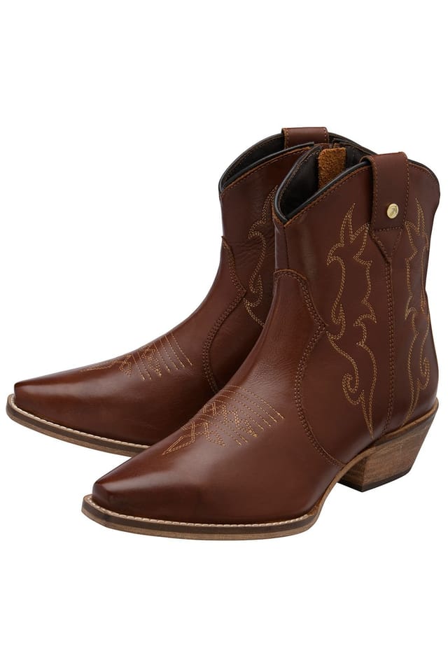 Ravel Ravel Women's Tan Leather 'Hayton' Cowboy Boots - 2