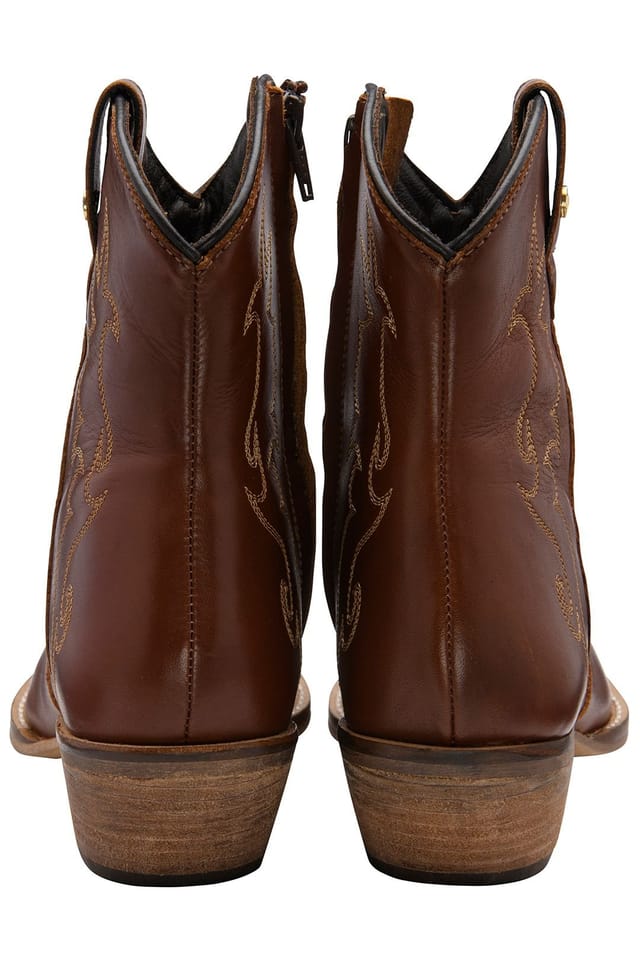 Ravel Ravel Women's Tan Leather 'Hayton' Cowboy Boots - 3