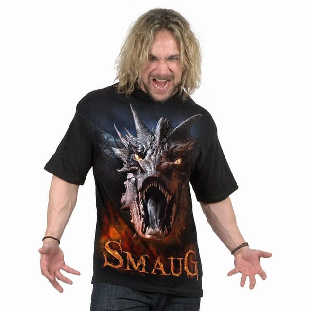 Spiral Spiral Men's THE HOBBIT - SMAUG - T-Shirt Black - 3
