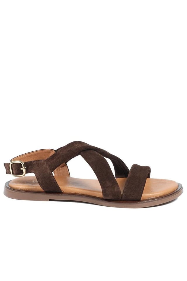 Jones Bootmaker Jones Bootmaker Women's Hali Leather Sandals in Brown - 2