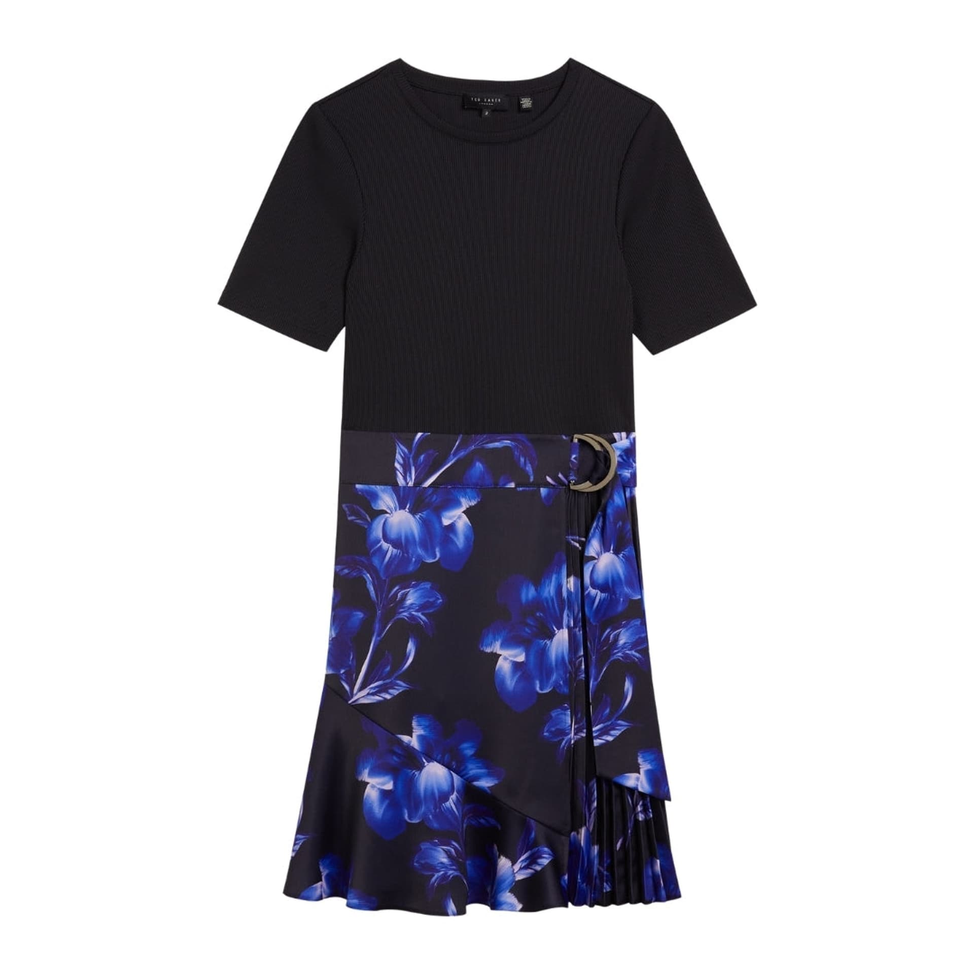 Ted Baker Ted Baker Women's Malisaa Short Sleeve Crew Neck Mini Dress in Black
