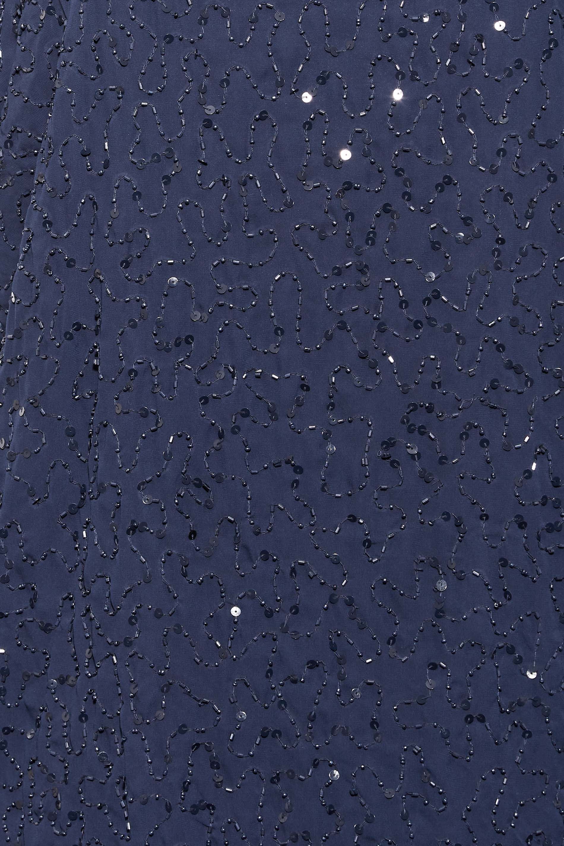 Yours Yours Women's Embellished Shift Dress in Dark Blue - 4