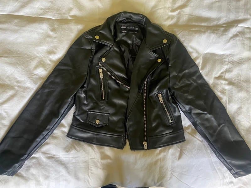 ASOS Design Womens Black Leather Jacket