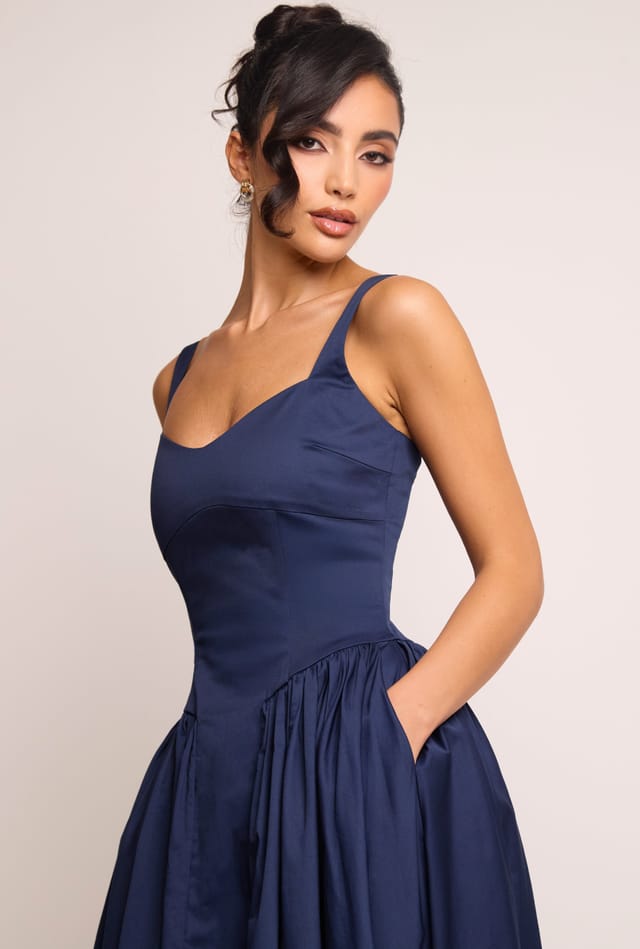 Jaded Rose Jaded Rose Women's Cerra Navy Sweetheart Gown Maxi Dress - 2