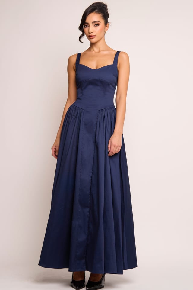 Jaded Rose Jaded Rose Women's Cerra Navy Sweetheart Gown Maxi Dress - 3