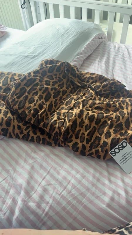 Asos luxe ASOS luxe leopard print style pyjamas lounge wear