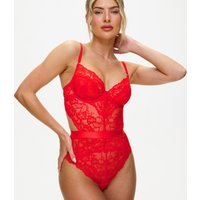 Ann Summers Women's Red Hold me Tight Bodysuit Ann Summers New Look - 3