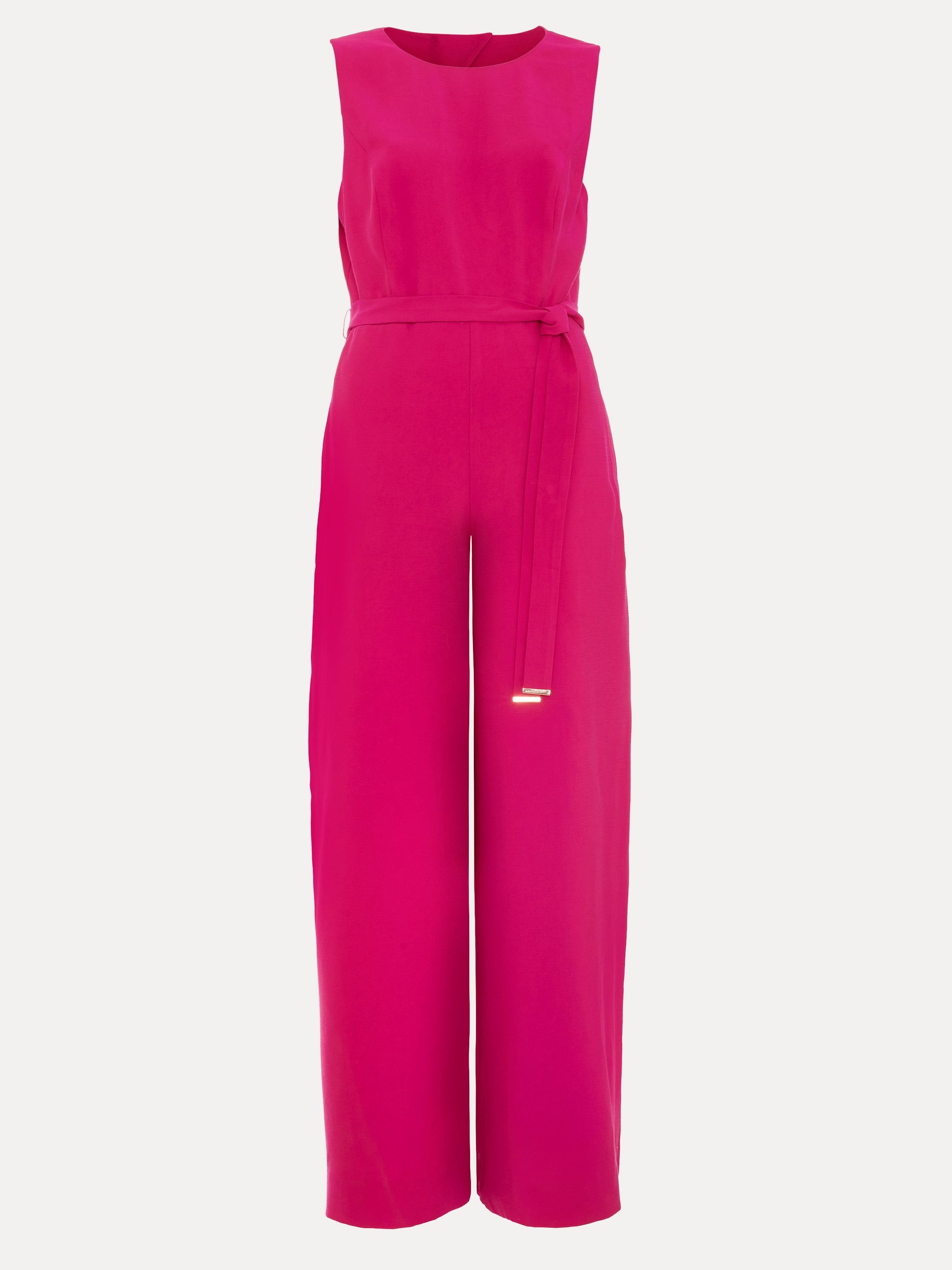 Phase Eight Phase Eight Women's Marta Belted Jumpsuit in Fuchsia - 2