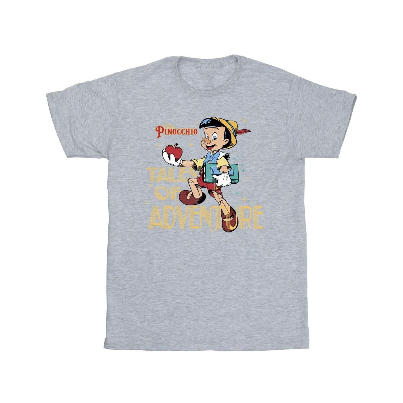 Pinocchio Pinocchio Men's Tales Of Adventure T-Shirt in Grey