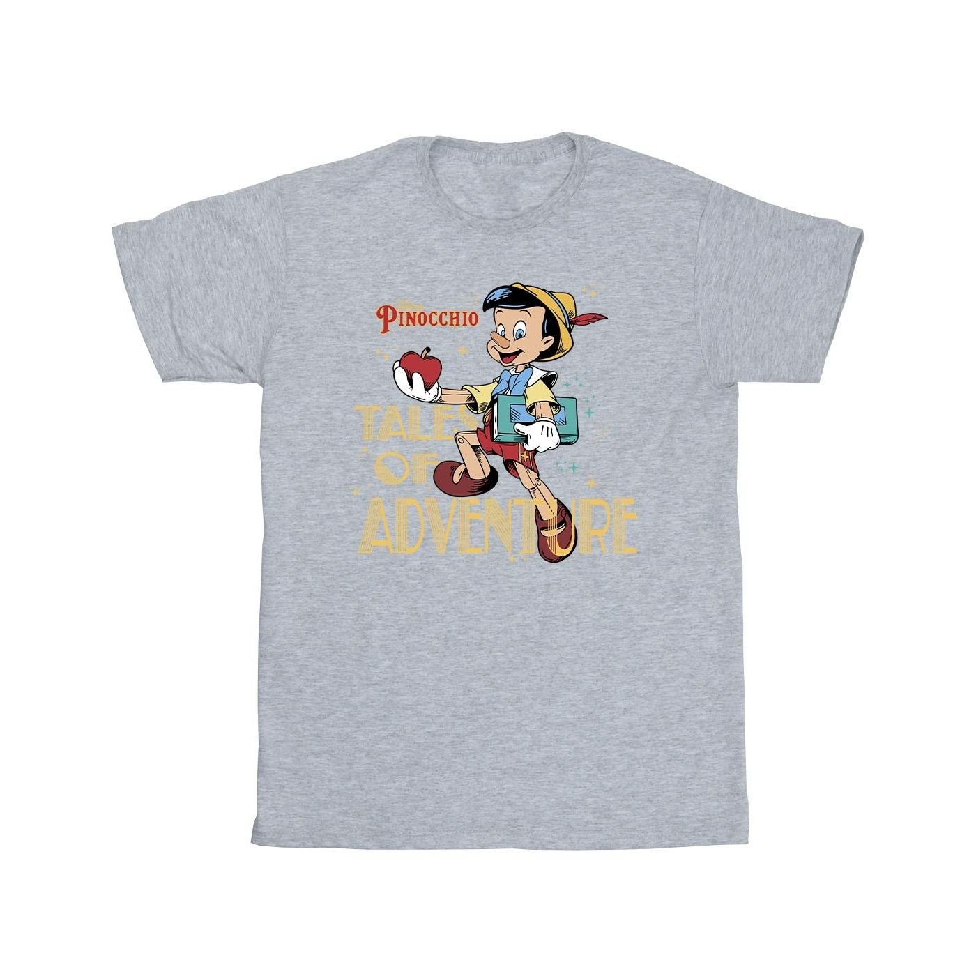 Pinocchio Pinocchio Men's Tales Of Adventure T-Shirt in Grey - 3