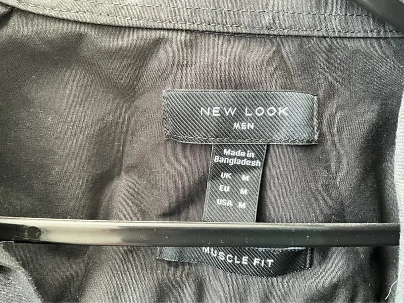 New Look Black suit shirt - muscle fit
